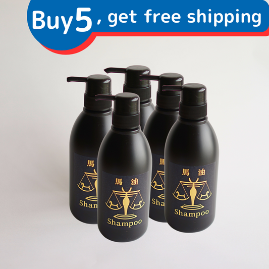 Horse oil shampoo 500ml x 5 bottles