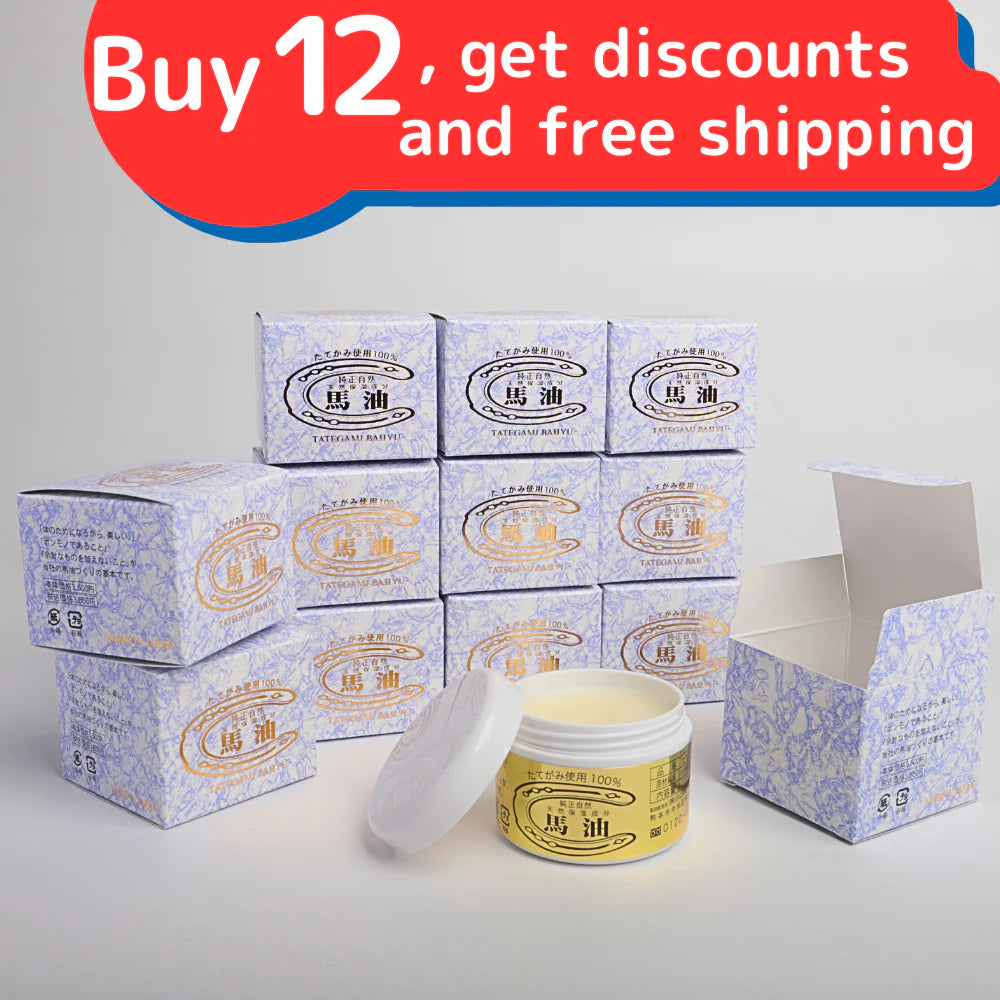 100% horse oil cream made from mane, Koune Rosemary, set of 12