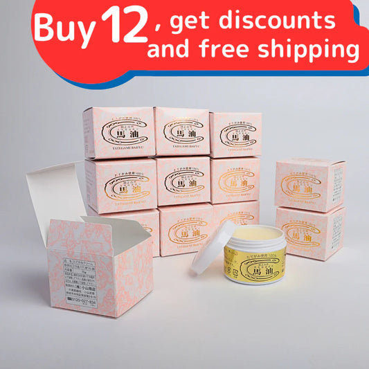 100% horse oil cream made from horse mane, Koune, set of 12