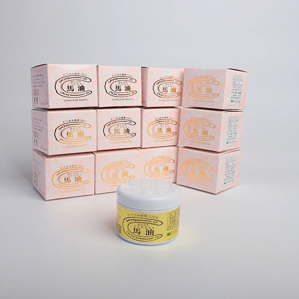 100% horse oil cream made from horse mane, Koune, set of 12