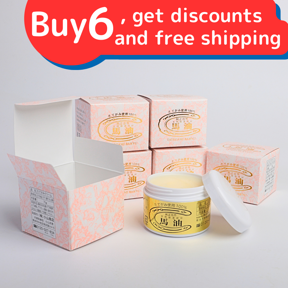 100% horse oil cream made from horse mane, Koune, set of 6