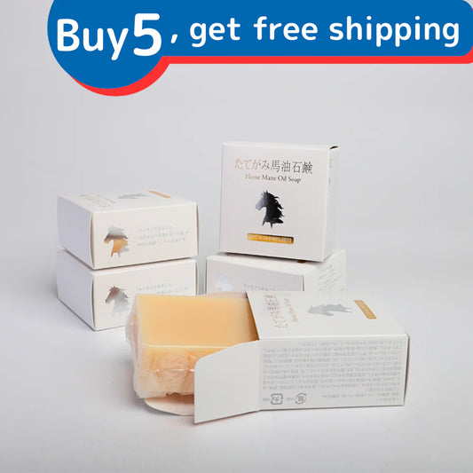 Mane Horse Oil Soap (100g) Face and Body Soap x 5 Set