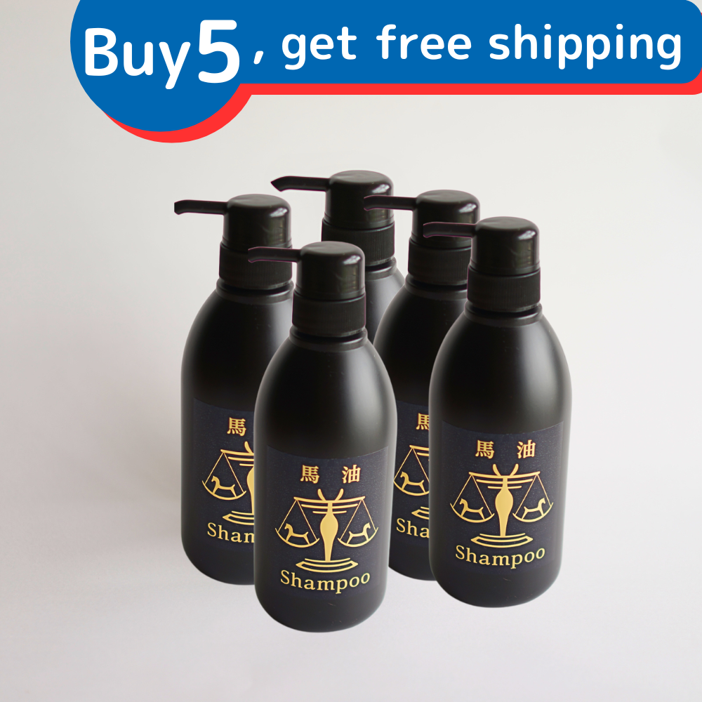 Horse oil shampoo 500ml x 5 bottles