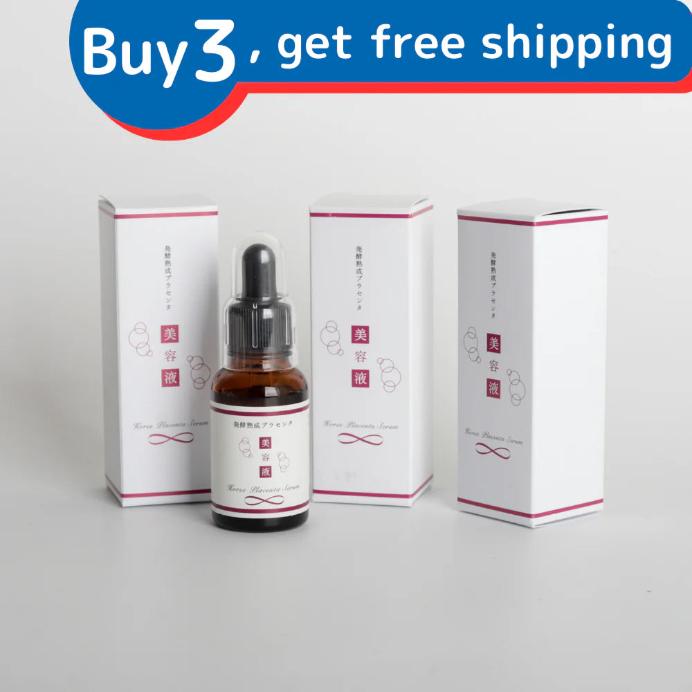 Serum plasenta kuda yang ditapai dan matang x 3 pek